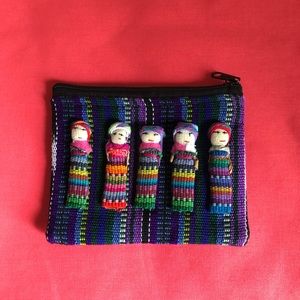 Mexican embroidered handmade coin purse